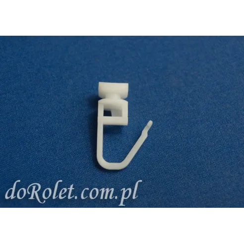 TS safety pin with slide - white